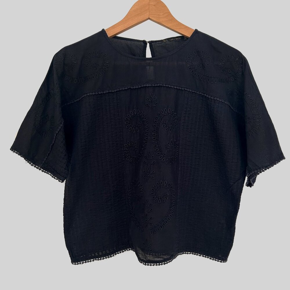 Boho embroidered Zara top